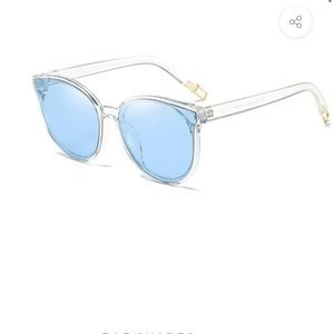 Sunglasses Clear Blue